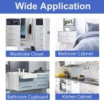 Baby Proofing Magnetic Cabinet Locks, Child Proof Safety Latches for Drawer Cupboard Kitchen Bedroom, Adhesive or Screw Two Installation Methods (16 Locks & 3 Keys) by 