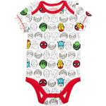 Marvel Baby Boys' 5 Pack Bodysuits - The Hulk, Spiderman, Iron Man and Captain America (0-3 Months) by 