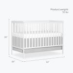 Dream On Me Synergy 5-in-1 Convertible Crib in White, Greenguard Gold Certified from Dream On Me