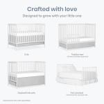 Dream On Me Synergy 5-in-1 Convertible Crib in White, Greenguard Gold Certified from Dream On Me