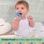 Baby Elefun Teething Ring, BPA Free Silicone Easy to Hold Teether Toy with Gift Package Included, Effective Elephant Teething Rings for Babies 3 4 6 12 Months Boy Teethers Cute Valentines Day Gifts from Baby Elefun