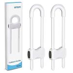 Baby Proofing Cabinets,Cabinet Locks for Babies,U-Shaped Child Locks for Cabinets, Child Proof Cabinet Latches,Child Safety Cabinet Locks with Adjustable by SPISPI (Pack of 2) by kuchentgzhi