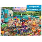 Buffalo Games - Aimee Stewart - Family Campsite - 500 Piece Jigsaw Puzzle with Hidden Images by Buffalo Games