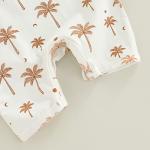 Baby Boy Sleeveless Romper Newborn 0 3 6 9 12 Months Summer Clothes White 0-3 Months by 