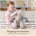 Baby GUND Animated Flappy The Elephant Stuffed Animal Baby Toy Plush, Gray, 12" from Spin Master