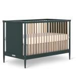 Dream On Me Clover 4-in-1 Modern Island Crib with Rounded Spindles I Convertible Crib I Mid- Century Meets Modern I Coordinates with The Clover Changing Table, Olive, 54.3x30.3x36.3 Inch (Pack of 1) by Dream On Me