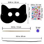 Winlyn 27 Sets Magic Scratch Off Art Rainbow Magic Scratch Paper Animal Masks Owl Rabbit Tiger Wolf Bear Squirrel Fox Bear Elephant Cutouts Face Masks for Kids Jungle Forest Animal Birthday Party Activities from Winlyn