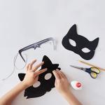 Winlyn 27 Sets Magic Scratch Off Art Rainbow Magic Scratch Paper Animal Masks Owl Rabbit Tiger Wolf Bear Squirrel Fox Bear Elephant Cutouts Face Masks for Kids Jungle Forest Animal Birthday Party Activities from Winlyn