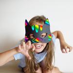 Winlyn 27 Sets Magic Scratch Off Art Rainbow Magic Scratch Paper Animal Masks Owl Rabbit Tiger Wolf Bear Squirrel Fox Bear Elephant Cutouts Face Masks for Kids Jungle Forest Animal Birthday Party Activities from Winlyn