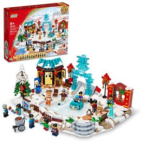 LEGO Lunar New Year Ice Festival 80109 Building Kit; Gift Toy for Kids Aged 8 and Up; Building Set Featuring a Detailed Winter Scene, Chun Ice Sculpture, 13 Minifigures and More (1,519 Pieces) by LEGO