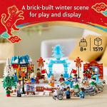 LEGO Lunar New Year Ice Festival 80109 Building Kit; Gift Toy for Kids Aged 8 and Up; Building Set Featuring a Detailed Winter Scene, Chun Ice Sculpture, 13 Minifigures and More (1,519 Pieces) by LEGO