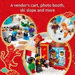 LEGO Lunar New Year Ice Festival 80109 Building Kit; Gift Toy for Kids Aged 8 and Up; Building Set Featuring a Detailed Winter Scene, Chun Ice Sculpture, 13 Minifigures and More (1,519 Pieces) by LEGO