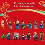 LEGO Lunar New Year Ice Festival 80109 Building Kit; Gift Toy for Kids Aged 8 and Up; Building Set Featuring a Detailed Winter Scene, Chun Ice Sculpture, 13 Minifigures and More (1,519 Pieces) by LEGO