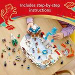 LEGO Lunar New Year Ice Festival 80109 Building Kit; Gift Toy for Kids Aged 8 and Up; Building Set Featuring a Detailed Winter Scene, Chun Ice Sculpture, 13 Minifigures and More (1,519 Pieces) by LEGO