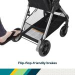 Safety 1st Smooth Ride QCM Travel System, Fast, 1-Hand Lift to fold, High Street by Dorel Juvenile Group