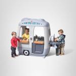 Step2 Adventure Camper Playhouse â Kids Outdoor Playhouse with Realistic Camper Toy Features for Playing Camping, Food Truck, Restaurant and More from The Step2 Company, LLC