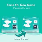 SUNKISS TrustPlus Adult Diapers with Maximum Absorbency, Disposable Incontinence Briefs with Tabs for Men and Women, Maximum Overnight Absorbency, Leak Protection, Small/Medium, 15 Count by SUNKISS HEALTHCARE (ZHEJIANG) CO., LTD.