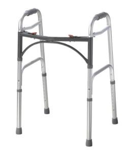 Drive Medical 10200-1 Deluxe Two Button Folding Walker, Silver from Drive Medical