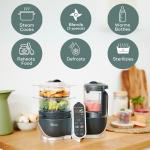 Duo Meal Station Food Maker 6 in 1 Food Processor with Steam Cooker, Multi-Speed Blender, Baby Purees, Warmer, Defroster, Sterilizer (Nutritionist Approved) by ALT GROUP BABYMOOV CORP