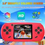 Beijue 16 Bit Handheld Games for Kids Adults 3.0'' Large Screen Preloaded 100 HD Classic Retro Video Games no Need WiFi USB Rechargeable Seniors Electronic Game Player Birthday Xmas Present (Red) by Beijue Technology Co., Ltd