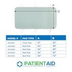 Patient Aid 34" x 72" Positioning Bed Pad with Handles | Incontinence Mattress Bedding Protector Liner Underpad | with Straps for Easy Lift Transfer | Reusable Washable Waterproof | Hospital Quality by Patient Aid