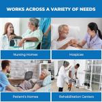 Patient Aid 34" x 72" Positioning Bed Pad with Handles | Incontinence Mattress Bedding Protector Liner Underpad | with Straps for Easy Lift Transfer | Reusable Washable Waterproof | Hospital Quality by Patient Aid