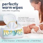 hiccapop Baby Wipe Warmer and Baby Wet Wipes Dispenser | Baby Wipes Warmer for Babies | Diaper Wipe Warmer with Changing Light | Newborn Essentials by hiccapop