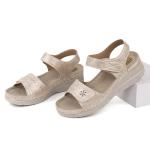 JABASIC Women Comfortable Sandals Orthotic Walking Sandals Orthopedic Arch Support Sandals (Size 7,New Beige) by 