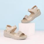 JABASIC Women Comfortable Sandals Orthotic Walking Sandals Orthopedic Arch Support Sandals (Size 7,New Beige) by 