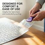 Ceaco The Puzzle Scoop â A Lifting, Moving, Illuminating, and Magnifying Puzzle Accessory for All puzzlers, White by Ceaco