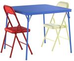 Flash Furniture Kids Colorful 3 Piece Folding Table and Chair Set from Flash Furniture