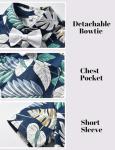 JunNeng Toddler Baby Boy Shorts Sets Hawaiian Outfit,Infant Kid Leave Floral Short Sleeve Shirt Top+shorts Suits Dark Blue from 