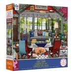 Ceaco - Tracy Flickinger - Lake Cabin - Oversized 300 Piece Jigsaw Puzzle from CEACO