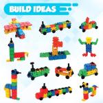 SNAPZ Building Bricks 400 Pcs Connecting Toy - Strong Durable Colorful Block Set w Storage, Interlinking Construction Blocks for Kids - STEM Development, Creativity and Educational Children Toys, 4+ from Play Build
