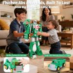 Toys for 3 4 5 6 7 Year Old Boys - Construction Transform Robot Kids Toys Cars | STEM Building Toddler Toys for Kids Ages 4-8 | 5 in 1 Construction Toys Christmas Birthday Gifts for Boys Girls Kids by Laradola