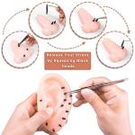 2 PCS Funny Pimple Popping Stress Relief Toy Set Squeeze Out Blackheads in Nose to Relieve Stress Novelty Toys Gifts (D) by KRYCRHIA