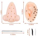 2 PCS Funny Pimple Popping Stress Relief Toy Set Squeeze Out Blackheads in Nose to Relieve Stress Novelty Toys Gifts (D) by KRYCRHIA