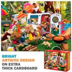 1000 Piece Jigsaw Puzzles for Adults - Set of 3 Puzzles for Men and Women by QUOKKA - Funny Animals for Kids Ages 8-12 and Up - Colourful Game with Cats Dogs Pets for Family from Adducate Ukraine LLC