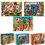 1000 Piece Jigsaw Puzzles for Adults - Set of 3 Puzzles for Men and Women by QUOKKA - Funny Animals for Kids Ages 8-12 and Up - Colourful Game with Cats Dogs Pets for Family from Adducate Ukraine LLC