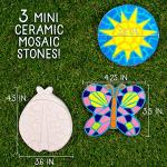Creative Roots Paint Your Own Butterfly, Ladybug & Sun Stepping Stone - Kids Arts & Crafts Painting Kit - Fun Indoor or Outdoor Activity for Girls and Boys by Horizon Group USA