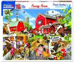 White Mountain Puzzles Funny Farm Seek and Find - 1000 Piece Jigsaw Puzzle from White Mountain Puzzles, Inc.