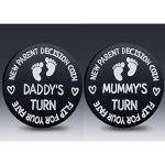 New Dad Mom Gifts Funny Decision Making Coin, New Baby Gift for Parent Mummy Daddy Pregnancy Women First Time to be Moms Dads Mother's Day Father's Day Gifts Double Sided from Vichona