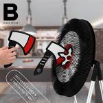 The Black Series Axe Throwing Target Set, 3 Throwing Axes and Bristle Target, Active and Safe Play, Blunted Edges and Lightweight Plastic, Indoor or Outdoor Use and Backyard Fun by MerchSource
