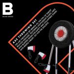 The Black Series Axe Throwing Target Set, 3 Throwing Axes and Bristle Target, Active and Safe Play, Blunted Edges and Lightweight Plastic, Indoor or Outdoor Use and Backyard Fun by MerchSource