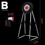 The Black Series Axe Throwing Target Set, 3 Throwing Axes and Bristle Target, Active and Safe Play, Blunted Edges and Lightweight Plastic, Indoor or Outdoor Use and Backyard Fun by MerchSource