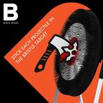 The Black Series Axe Throwing Target Set, 3 Throwing Axes and Bristle Target, Active and Safe Play, Blunted Edges and Lightweight Plastic, Indoor or Outdoor Use and Backyard Fun by MerchSource