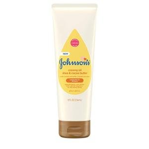 Johnson's Creamy Oil for Baby with Shea & Cocoa Butter, Moisturizing Body Lotion with Gentle Fragrance, Hypoallergenic, Non-Greasy, Paraben-Free, Phthalate-Free and Dye-Free, 8 fl. oz from Johnson & Johnson SLC