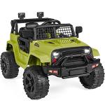 Best Choice Products 12V Kids Ride On Truck Car w/Parent Remote Control, Spring Suspension, LED Lights, AUX Port - Green by Best Choice Products