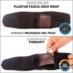 Copper Fit Rapid Relief Plantar Fascia Arch Foot Wrap with Hot/Cold Therapy, Adjustable by Copper Fit