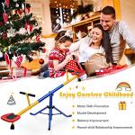 Costzon Kids Seesaw Swivel Teeter Totter Playground Equipment, 360 Degree Rotation, Heavy Duty Indoor Outdoor Play Equipment for Kids, Children, Suitable for Home, Backyard (Upgrade Metal Seesaw) by Costzon